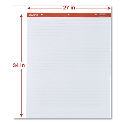 Easel Pads/flip Charts, Presentation Format (1 Rule), 50 White 27 X 34  Sheets, 2/carton