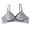 Gray, variant on LLYWEY Push Up Bras for Women Open Front Snap Closure Bras for Older Women Wireless Padded Bralette