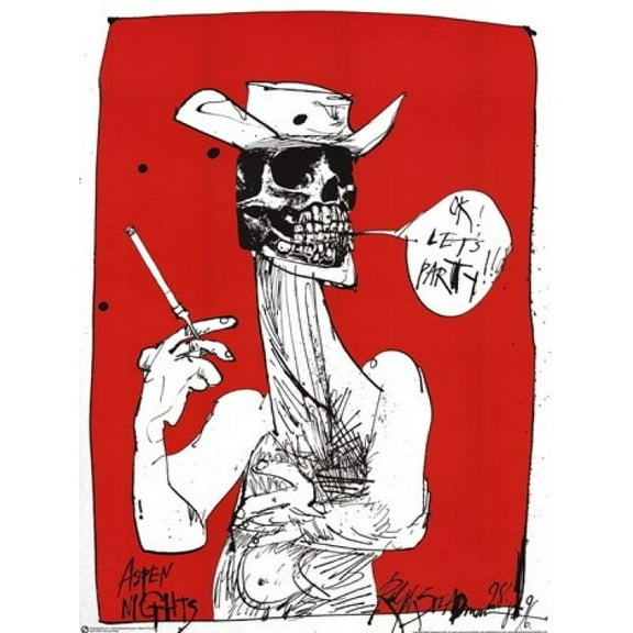 Ralph Steadman Ok Let'S Party Poster (24 X 36)