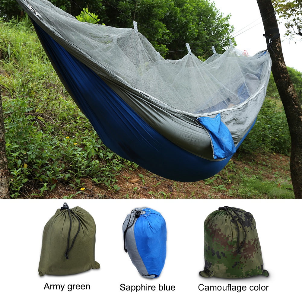 Tbest Double Person Camping Hammock With Mosquito Net for Outdoor Garden  Jungle,Camping Tent Hammock ,Camping Hammocks