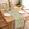 thumbnail image 3 of Yellow Rose Table Runner - 108 Inch Long, Kitchen Dining Table Runner Dresser Scarves, Farmhouse Romantic Botanical Floral Flowers Farmhouse Decor for Coffee Tables Wedding Party Banquet, 3 of 8