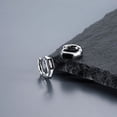 thumbnail image 4 of unbranded 1Par Aretes Huggie Negros Para Estilo Hip Hop Y, 4 of 8