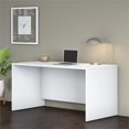 thumbnail image 3 of Pemberly Row 60W x 30D Office Desk in White - Engineered Wood, 3 of 9