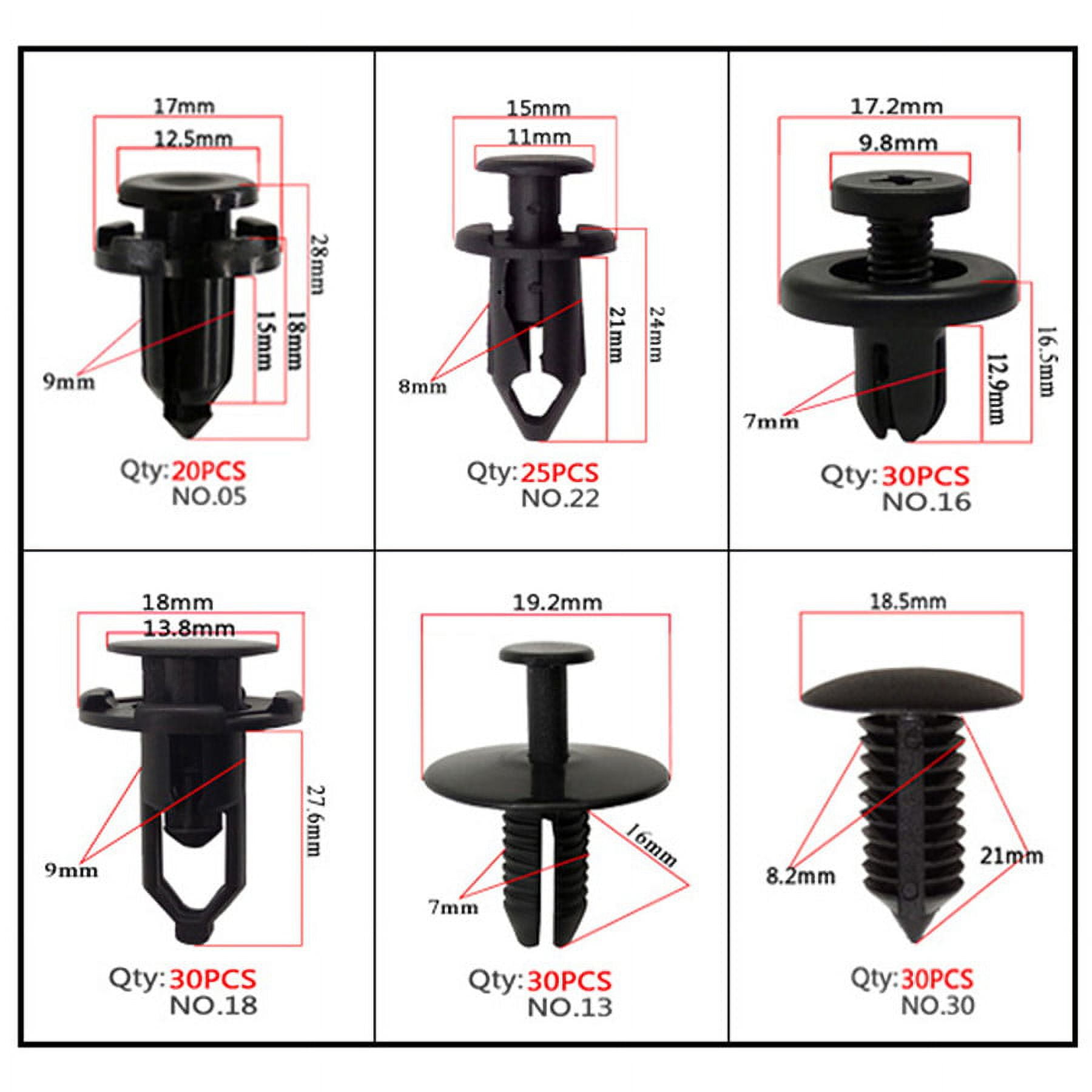 Zyutaosan 300Pcs Mixed Car Fasteners Car Door Bumper Mudguard Trim Panel Fender Lining Retainer Clip For Nissan Toyota Bmw Honda