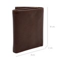 thumbnail image 2 of Cartera Hombre Piel Genuina Triple Compacta Interiores en Tela Chocolate, 2 of 7