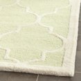 thumbnail image 3 of SAFAVIEH Cambridge Kevin Geometric Wool Area Rug, Light Green/Ivory, 6' x 6' Square, 3 of 6