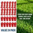 thumbnail image 3 of Lsupdaol 24 Pcs Sports Emergency Whistles Bulk with Lanyard for Coach Referee, 3 of 6