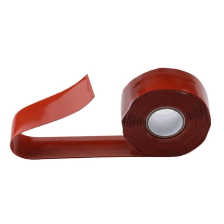 Self-Fusing Silicone Waterproof Leak Repair Tape, 2.5cm x 1m, White