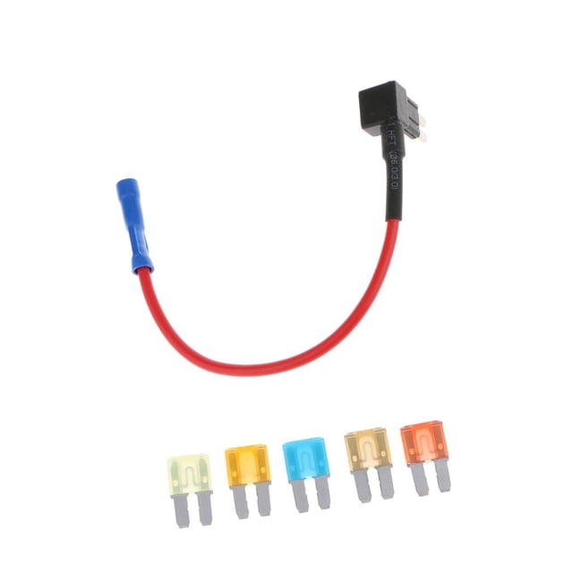 Portafusibles De Fusibles De Adaptador De Fusibles De Adición De Circuito Con Fusible De 5 Piezas Soledad 5A 7.5A 10A 15A 20A Fusible