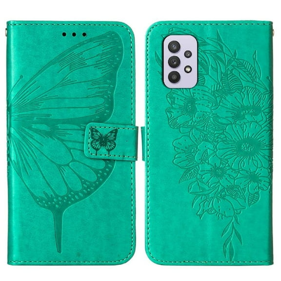 Case for Samsung Galaxy A32 5G Flip Cover Premium Leather Embossing Butterfly Magnetic