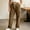 Khaki, variant on Sevevn Women's Fall Ribbed-Knit Mid-Rise Straight-Leg Cargo Pants Elastic Drawstring Multi-Pocket Casual Pants