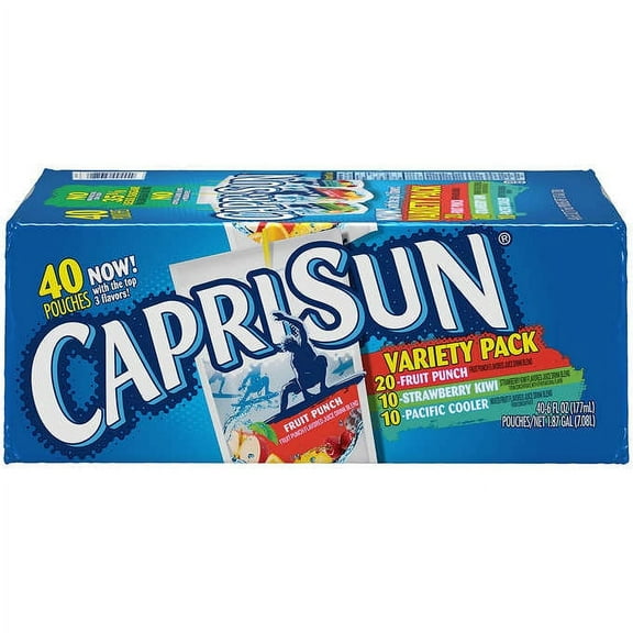 Capri Sun Juice, Variety Pack, 6 fl oz, 40-count