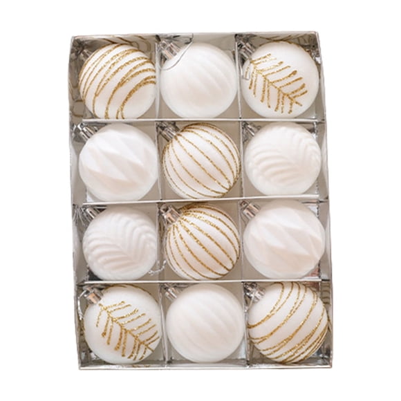 Yuarrent Maravillosos adornos de bolas colgantes para decoración para fiesta de Navidad, colgante de esferas navideñas de Color elegante Kits de decoración para fiestas Estilo 1