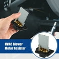thumbnail image 2 of HVAC Blower Motor Resistor Replacement Fit for Kia Sedona 97115-4H000 Black Silver Tone, 2 of 6