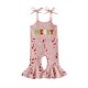 thumbnail image 1 of Mameluco navideño Rarjuiey de una pieza para niños pequeños, bastón de caramelo, rosa, 3-4 años, 1 of 7