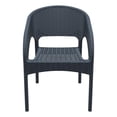 thumbnail image 3 of Compamia Panama Patio Dining Arm Chair in Dark Gray, 3 of 16