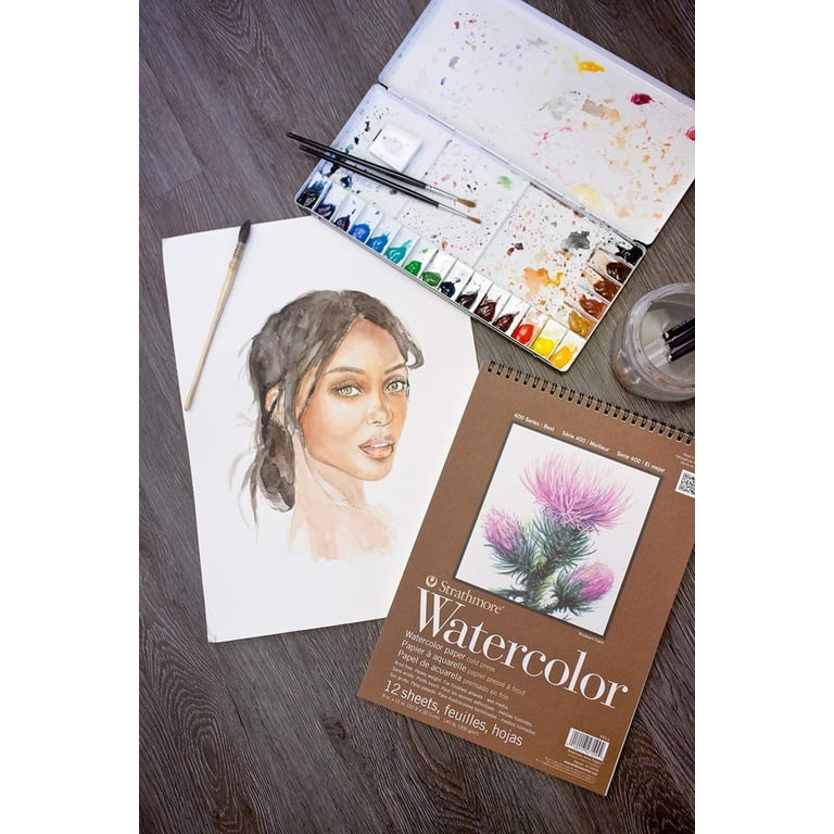 Strathmore 400 Series Watercolor Paper Pad, 12x12 Cold Pressed photo 3