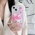 thumbnail image 1 of Sanrio-funda de teléfono con pompón 3D, carcasa trasera anticaída para IPhone 14, 13, 12, 11 Pro Max, X, XR, XS MAX, 7, 8Plus Fivean unisex, 1 of 2