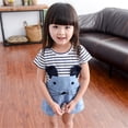 thumbnail image 3 of Actoyo Kids Baby Girls Children Striped Casual Dress Animal Mice Dresses Outfits, 3 of 9