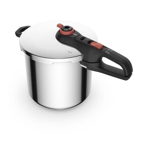 Olla de Presión T-fal Secure Click 8 L Acero Inoxidable