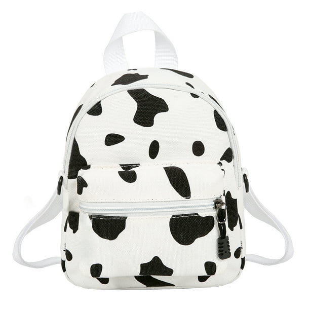 Mojoyce - Mojoyce Cow Print Backpack Women Canvas Schoolbag Teenage ...