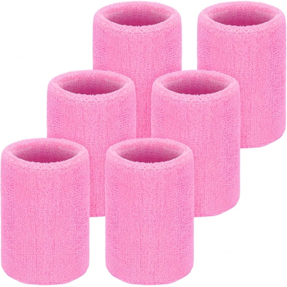 TELOLY 2026 New 6 Pcs Wrist Sweatbands Sports Wristbands for Competitions Absorbent Sweatbands for Basketball Tennis Football Running Working