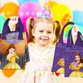 thumbnail image 5 of Beauty and the Beast Party Favor Bags Set – 12 Pack 8" Disney Princess Belle Goodie Bags for Kids Bulk Reusable Mini Totes | Disney Beauty and the Beast Birthday Party Supplies, 5 of 5