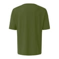 thumbnail image 5 of Mens T-Shirts Cotton Casual Fashion Solid Color Short Sleeved V Neck Tshirts Holiday Wear, 5 of 5