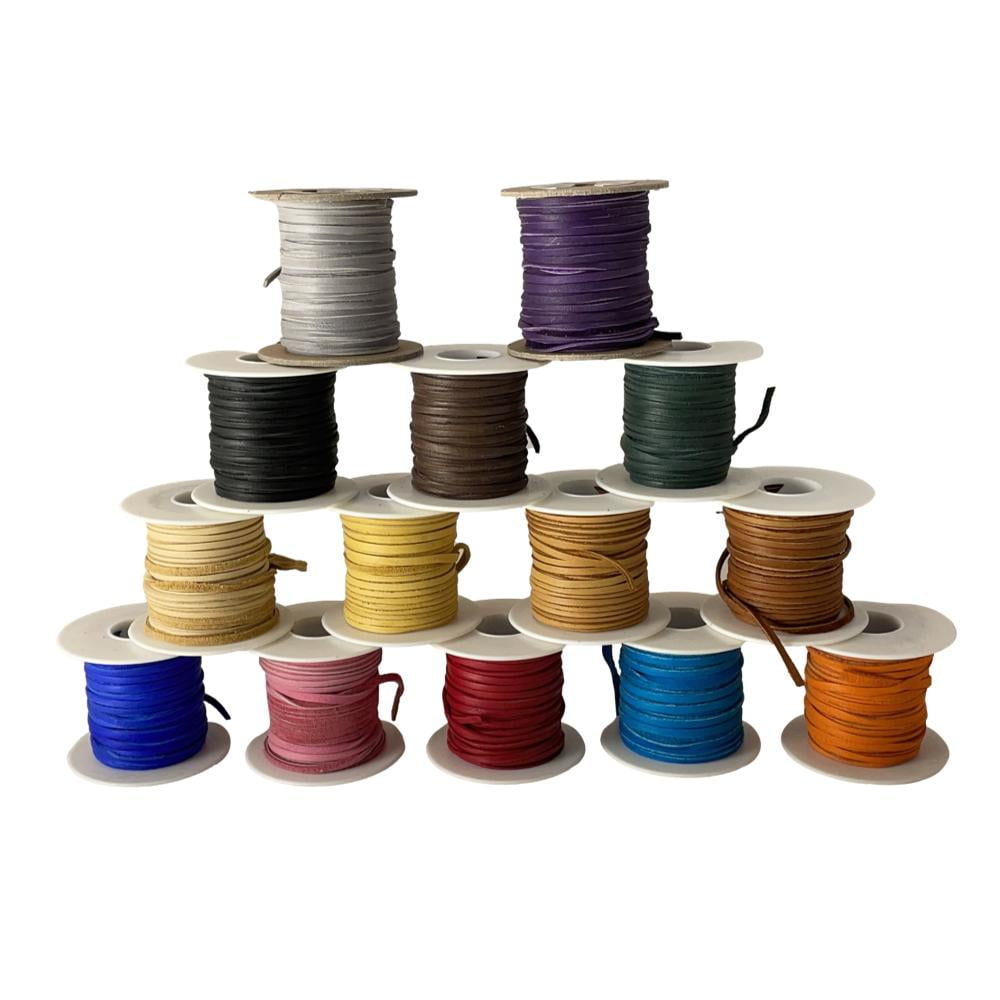 Deerskin Leather Lace Cord Spool 25 feet x 1/4"