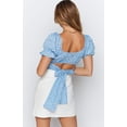 thumbnail image 4 of Summer New Floral Digital Printing Female Sense of A Collar Straps Short-Sleeved Ultra-Short Tops Exposed Umbilical Cord T-Shirt, 4 of 6
