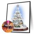 thumbnail image 2 of Taladro de diamante Árbol de Navidad 5D DIY Kits de pintura Decoración de pared redonda completa (NH2756) FLhrweasw Nuevo, 2 of 9
