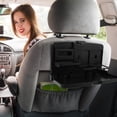 thumbnail image 3 of HONMEET Foldable Black Car Backseat Tray Table with Phone Holder Portable Seat Back Organizer for Travel and Kids, 3 of 6