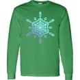 thumbnail image 3 of Inktastic Christmas Blue Ice Snowflake Long Sleeve T-Shirt, 3 of 5