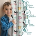 thumbnail image 3 of Blackout Kids Curtains,Green Cow Cup Pattern Childrens Insulated Curtains Set Of 2,Bedroom Essentials,Toddler Room Decor 42x54in(106x137cm), 3 of 5