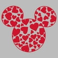 thumbnail image 2 of Men's Mickey & Friends Heart Silhouette Graphic Tee Athletic Heather 2X Large, 2 of 5