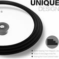 thumbnail image 3 of Universal Lid for Pots and Pans - Tempered Glass Pan Lid with Heat Resistant Silicone Rim, One Size Fits All 10-12 inch Pots Frying Pans Skillets Woks - Black Handle, 3 of 5