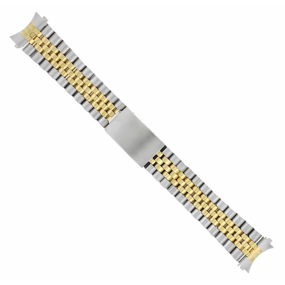 20MM JUBILEE WATCH BAND SOLID LINK FOR ROLEX DATEJUST 16013 16233 16234 TWO TONE