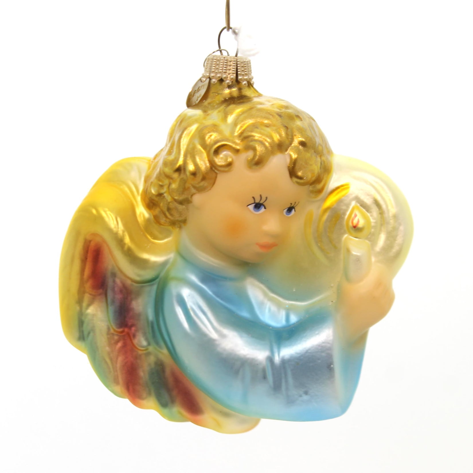 Holiday Ornaments ANGEL GLOW w/ CANDLE Ornament Germany Connie Larsen