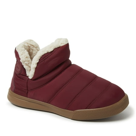 

Dearfoams Women s Dara Nylon Sport Lounge Bootie Slipper Indoor/Outdoor