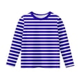 thumbnail image 5 of Graphic Tees Girls Girls Long Sleeve Shirts Crewneck Ruched Side Slim Fit Tops Ribbed Knit Casual Tee Shirt 4-15 Years, 5 of 6