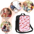 thumbnail image 5 of Valentine Lunch Bag Insulated Thermal Box with Shoulder Strap & Handle for Work and Picnic, 5 of 6