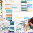 thumbnail image 4 of Sticky Notes 2000 Pcs Sticky Tabs Transparent Book Tabs, Round Clear Sticky Notes Repositionable Color Page Markers Bible Tabs for Office Supplies and Aesthetic School Supplies, 4 of 6