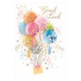 thumbnail image 1 of Simon Elvin Balloons Good Luck Greetings Card (Pack of 6), 1 of 3