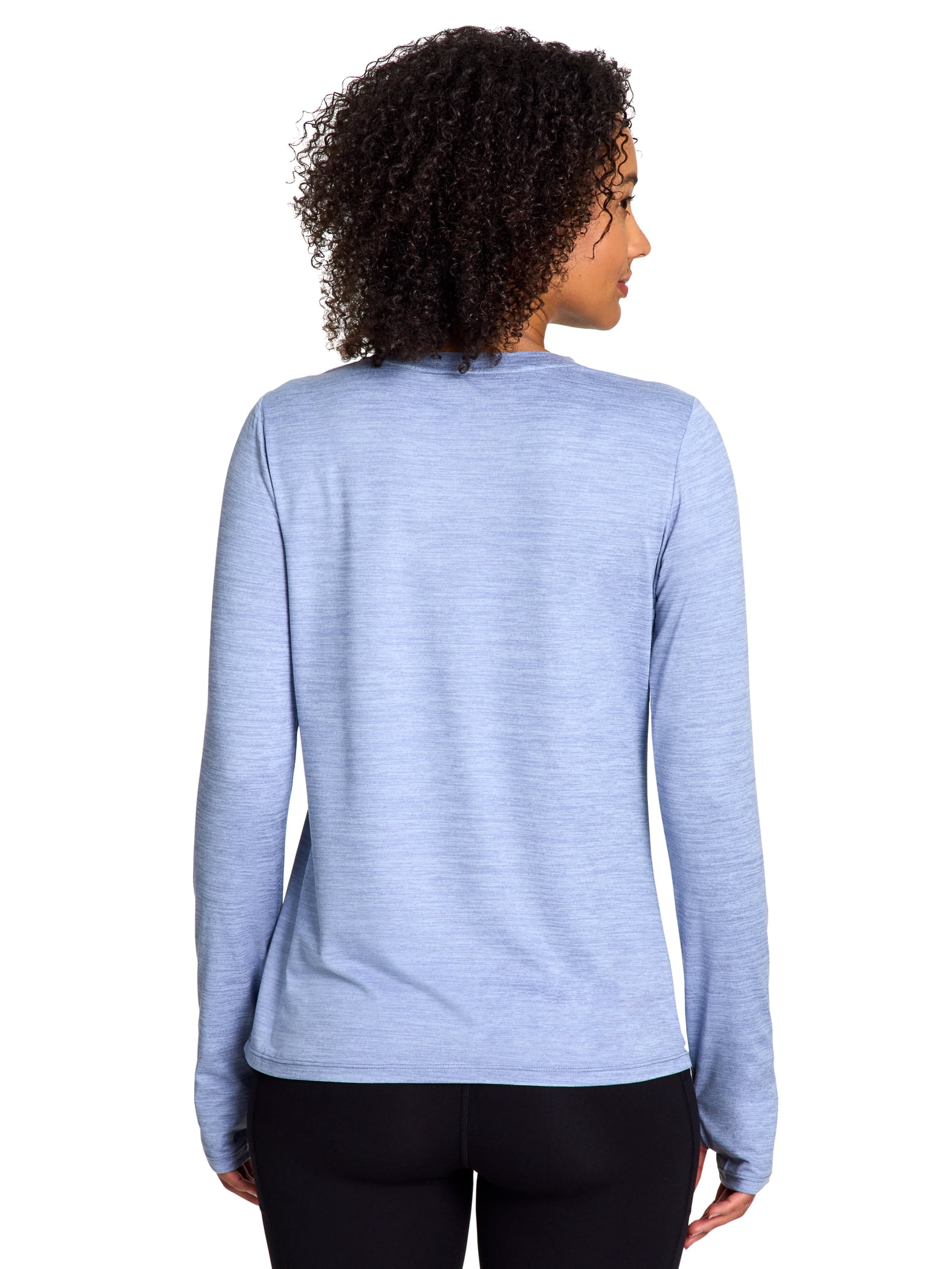 Reebok Women's and Women's Plus Legacy Core Knit Performance Long Sleeve Shirt, Sizes XS-4X