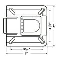 thumbnail image 4 of Wise 8WD7SQR 7" Boat Seat Swivel & Quick Release Bracket, 4 of 4