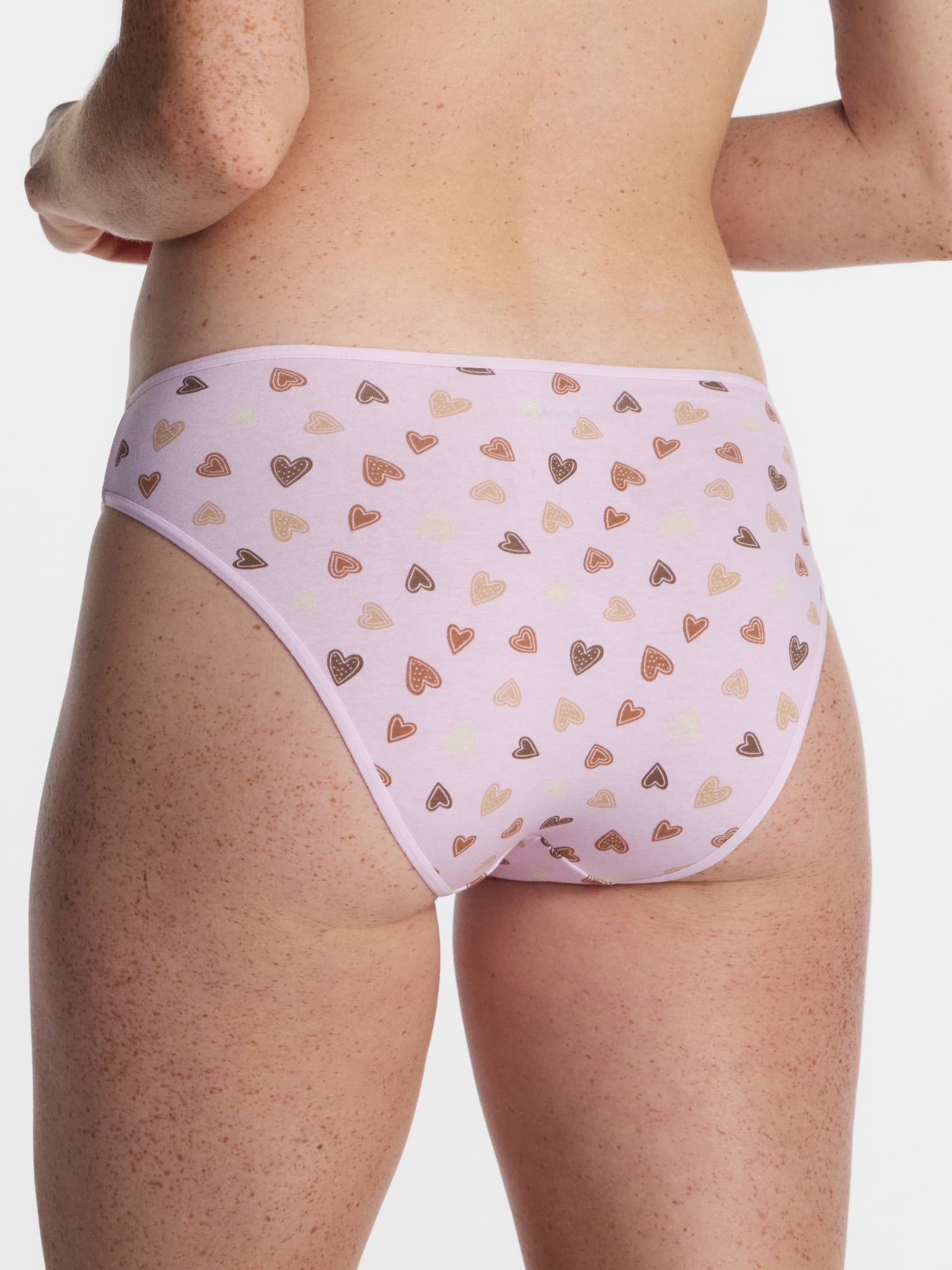 No Boundaries Cotton Blend Bikini Panties, Women's XS-XXXL