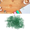 thumbnail image 4 of Special Shaped Paper Clips, Compact Green Skid Resistance Smoothly Lovely Reliable Multipurpose Dollar Shape 100pcs Mini Paper Clips  For Dormitory For Office, 4 of 8