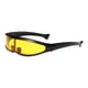 thumbnail image 4 of Gafas De Sol Jinwen De Visera De Cíclope Color Espejo Lente Marco Negro Amarillo, 4 of 6