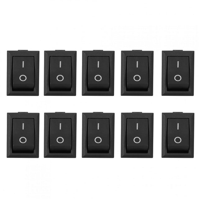 ,10 piezas Interruptor basculante de 2 pines Interruptor basculante Interruptor de palanca Diseño aerodinámico