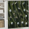 thumbnail image 5 of 4Pcs Classic Golf Sport Shower Curtain Sets Bathroom Decor, Modern Casual Competition Shower Curtain with Non Slip Rug, Toilet Lid Cover, Bath Mat and 12 Hooks 72W x 72L, 5 of 8